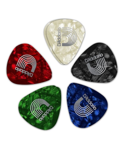 D'addario Assorted Pearl Heavy Gauge Classic Celluloid Picks