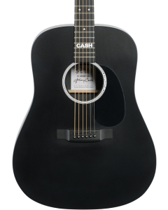 Martin DX Johnny Cash Signature Acoustic-Electric Guitar Black