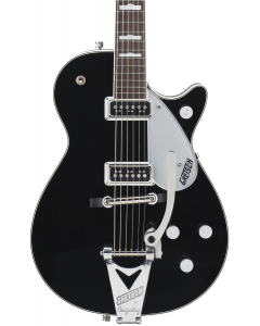 Gretsch G6128T-GH George Harrison Signature Duo Jet Electric Guitar with Bigsby. Rosewood FB, Black