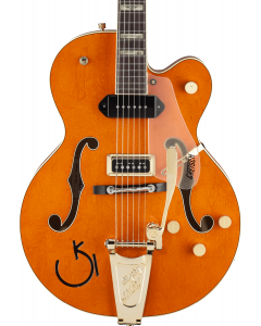 Gretsch G6120 Eddie Cochran Signature Hollow Body Electric Guitar with Bigsby. Rosewood FB, Western Maple Stain