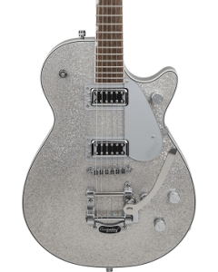 Gretsch G5230T Electromatic Sparkle Jet FT Single-Cut Guitar with Bigsby, Laurel Fingerboard, Silver Sparkle