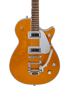 Gretsch G5230T Electromatic Sparkle Jet FT Single-Cut Guitar with Bigsby, Laurel Fingerboard, Gold Sparkle