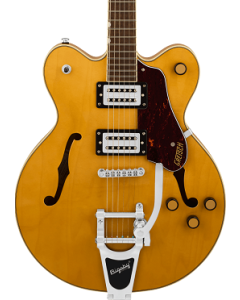 Gretsch G2622T Streamliner Center Block Double-Cut Guitar with Bigsby, Laurel Fingerboard, Broad’Tron BT-3S Pickups, Village Amber