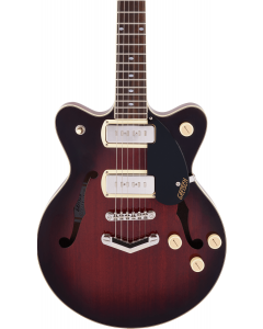Gretsch G2655-P90 Streamliner Center Block Jr. Double-Cut P90 w/ V-Stoptail Semi-Hollow Electric Guitar. Laurel Fingerboard, Claret Burst