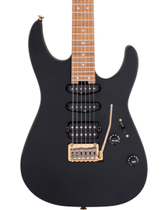 Charvel USA Select DK24 HSS 2PT CM Electric Guitar. Caramelized Maple Fingerboard, Satin Black TGF33