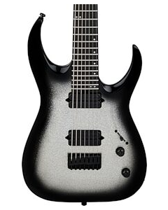 Jackson Pro Series Signature Misha Mansoor Juggernaut HT7 Electric Guitar. Ebony Fingerboard, Silverburst Sparkle