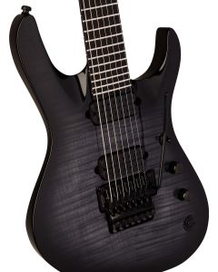 Jackson Pro Plus Signature Chris Broderick Soloist 7 Electric Guitar. Ebony Fingerboard, Transparent Black TGF33