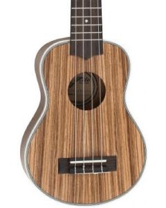 Hilo 2954 Premier Series Soprano Ukulele. Zebrawood