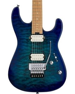 Charvel Pro-Mod Plus San Dimas Style 1 HH FR CM Electric Guitar. Carmalized Maple Fingerboard, Chlorine Burst