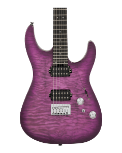 Charvel Pro-Mod Plus DK24 Electric Guitar. HH HT EB QM, Ebony Fingerboard, Violet Radiance