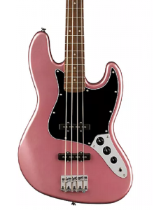 Squier Affinity Series Jazz Bass Laurel Fingerboard, Black Pickguard, Burgundy Mist