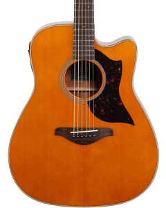 Yamaha Folk Cutaway Acoustic Electic Guitar - Rosewood - Vintage Natural TGF33