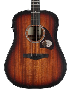 Ibanez PF50CEOBH Acoustic-electric Guitar Open Pore Transparent Blue Sunburst Top, Natural Mahogany back and sidesTGF11