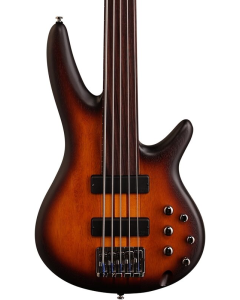 Ibanez SRF705 BBF Bass Workshop Fretless 5 String Electric Bass. Brown Burst Flat TGF33