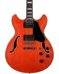 Ibanez Artcore AS73TTF Semi Hollow Body Electric Guitar Transparent Tangerine Flat