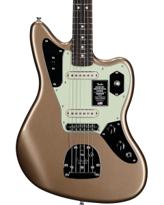 Fender American Professional Classic Jaguar Electric Guitar. Rosewood Fingerboard, Faded Firemist Gold TGF33