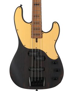 Schecter Model-T 4 Electric Bass. Exotic Ziricote Natural Satin