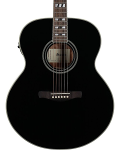 Ibanez AJ70M1EBK Artwood Jumbo Acoustic-Electric Guitar - Black High Gloss TGF33