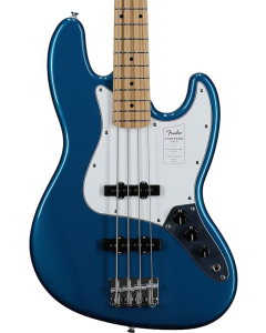 Fender Standard Jazz Electric Bass. Maple Fingerboard, White Pickguard, Aqua Marine Metallic TGF33