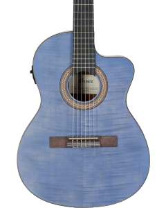 Ibanez GA5FM TCEOB Thinline Nylon String Acoustic Electric Guitar. Open Pore Berry