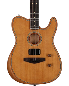Fender Acoustasonic Standard Telecaster Electric Guitar. Aged Natural TGF33