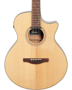 Ibanez AE275BT-LGS Acoustic-Electric Baritone Guitar Natural Low Gloss TGF33