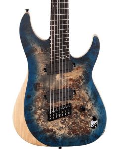 Schecter Reaper-7 Multiscale Electric Guitar. Satin Sky Burst (SSKYB)