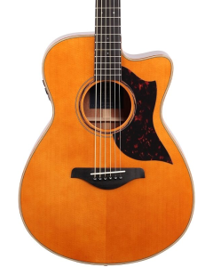 Yamaha Small Body Cutaway Acoustic Electric Guitar - Mahogany - Vintage Natural TGF33