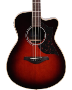 Yamaha Small Body Cutaway Acoustic Electric Guitar - Rosewood - Tobacco Brown Sunburst TGF33