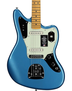 Fender American Professional Classic Jaguar Electric Guitar. Maple Fingerboard, Faded Lake Placid Blue TGF33
