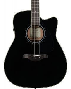 Yamaha FGC-TA BL TransAcoustic Dreadnought Guitar - Black