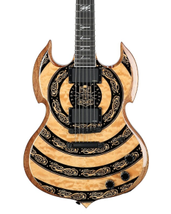 Schecter Barbarian Norse Dragon Electric Guitar. RawTop.  TGF33