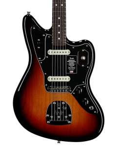 Fender American Professional Classic Jaguar Electric Guitar. Rosewood Fingerboard, 3-Color Sunburst