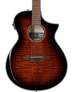 Ibanez AEWC400 Acoustic Electric Guitar. Amber Sunburst TGF11