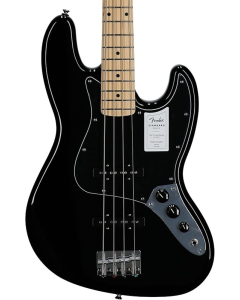 Fender Standard Jazz Bass, Maple Fingerboard, Black Pickguard, Black TGF33