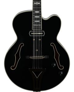 Ibanez PM3C BKL Pat Metheny Signature Hollowbody Electric Guitar. Black Low Gloss with Case