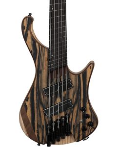 Ibanez EHB1675MS NTF Bass Workshop 5 String Electric Bass. Natural Flat with Bag