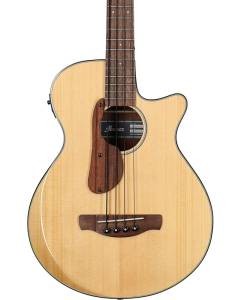 Ibanez AEGB30ENTG Spruce-Sapele Acoustic-Electric Bass Guitar - Natural High Gloss TGF33