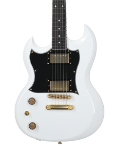 Schecter ZV-H6LLYW66D Electric Guitar. Left Handed Gloss White