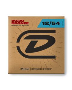 Dunlop DAB1254 Light 80 / 20 Bronze Acoustic Guitar Strings 012-.054