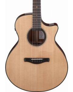 Ibanez AE410 LGS Platinum Acoustic Electric Guitar. Natural Low Gloss with Case
