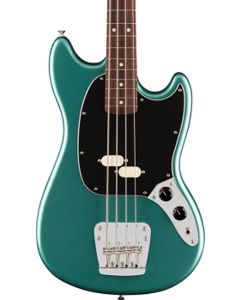 Fender American Professional Classic Mustang Electric Bass. Rosewood Fingerboard, Faded Sherwood Green Metallic