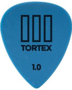 Dunlop 462P100 1.0mm Tortex T3 Sharp Tip Guitar Picks, 12-Pack