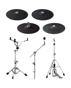 Yamaha DTC10 Cymbal Pad And Hadware Set For Dtx10 Series; With Rhh135, Pcy135, Pcy155, Pcy175, Ch755 (X3), Ss662, Hs740A, And 10-Ch Cable