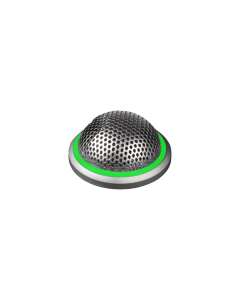 Shure MX395AL/C-LED Bushed Aluminum Button Mic, Cardioid, remoteable LED, 5-Pin XLR (Female Connector Included)