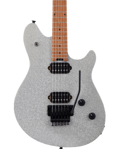 EVH Wolfgang Standard Electric Guitar. Baked Maple Fingerboard, Silver Sparkle