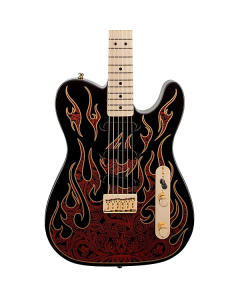 Fender James Burton Telecaster Electric Guitar Red Paisley Flames TGF33