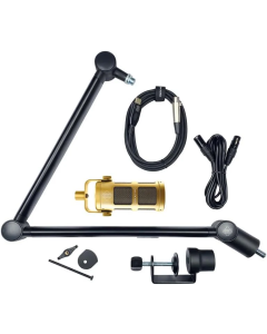 Sontronics STVCP-GLD Voicecasting Pack - Podcast / Streaming / Broadcast Microphone Set. Gold
