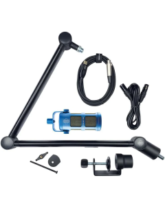 Sontronics STVCP-BLU Voicecasting Pack - Podcast / Streaming / Broadcast Microphone Set. Blue