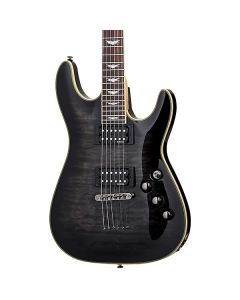 Schecter Omen Extreme-6 Electric Guitar. See-Thru Black (STBLK).  TGF33